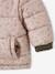 Omkeerbare babyparka met gerecyclede polyester voering kaki - vertbaudet enfant 