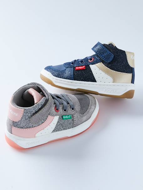 Sneakers voor kinderen Kickalien KICKERS® grijs+marineblauw - vertbaudet enfant 