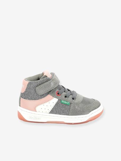 Sneakers voor kinderen Kickalien KICKERS® grijs+marineblauw - vertbaudet enfant 