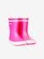 Baby Flac AIGLE® regenlaarzen voor meisjesbaby's geel+rood+roze+zacht roze - vertbaudet enfant 