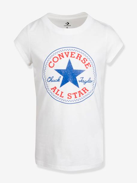 Kinder-T-shirt Chuck Patch CONVERSE grijs+wit - vertbaudet enfant 