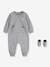 Set 2 jumpsuits + sokken Lil Chuck CONVERSE grijs - vertbaudet enfant 