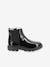 Leren meisjesboots Groofit KICKERS® grijs+zwart - vertbaudet enfant 