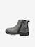 Leren meisjesboots Groofit KICKERS® grijs+zwart - vertbaudet enfant 