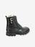 Leren meisjesboots Groorock KICKERS® zwart - vertbaudet enfant 