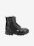 Leren meisjesboots Groorock KICKERS® zwart - vertbaudet enfant 