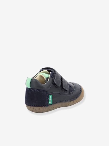 Sostankro KICKERS® laarsjes voor de eerste stapjes marineblauw+rozen - vertbaudet enfant 