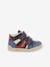 Sneakers voor jongens Wincky Vel KICKERS® blauw+zwart - vertbaudet enfant 