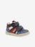 Sneakers voor jongens Wincky Vel KICKERS® blauw+zwart - vertbaudet enfant 