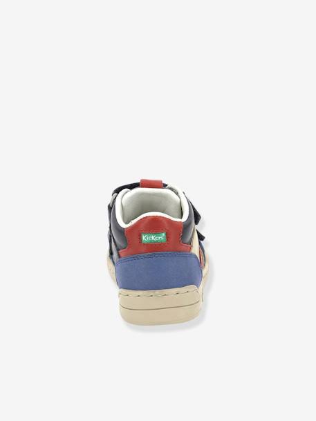 Sneakers voor jongens Wincky Vel KICKERS® blauw+zwart - vertbaudet enfant 