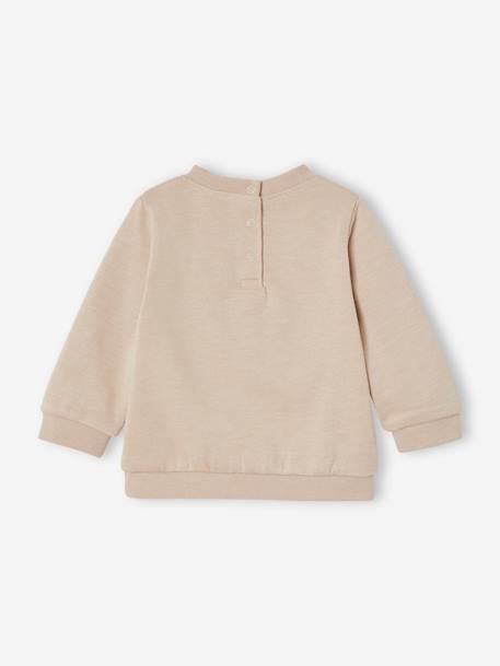 Sweatshirt jongensbaby gechineerd beige - vertbaudet enfant 