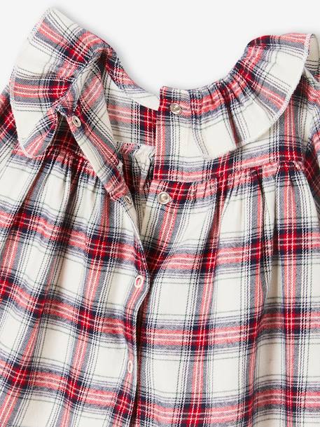 Babyblouse met kraagje ecru - vertbaudet enfant 