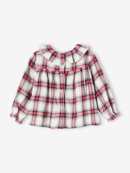 Babyblouse met kraagje ecru - vertbaudet enfant 