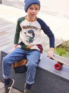 Jongens-Broek-Balloon jeans voor jongens die eenvoudige aan te trekken is met losse pasvorm