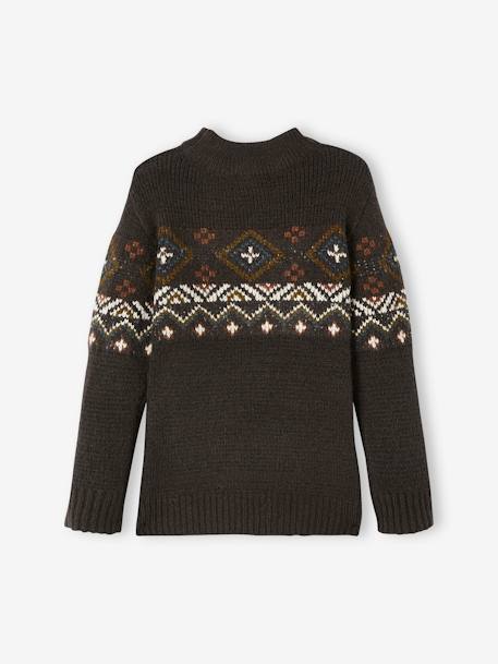 Jacquard jongenstrui in luchtig tricot ZWART - vertbaudet enfant 