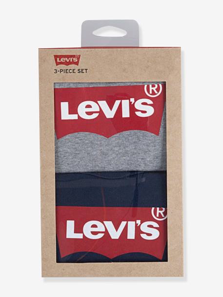 Set van 2 rompers voor baby Batwin van Levi's® grijs - vertbaudet enfant 