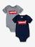 Set van 2 rompers voor baby Batwin van Levi's® grijs - vertbaudet enfant 