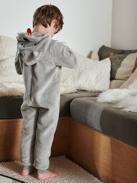 Pyjamapakje voor jongens wolf LICHTGRIJS - vertbaudet enfant 