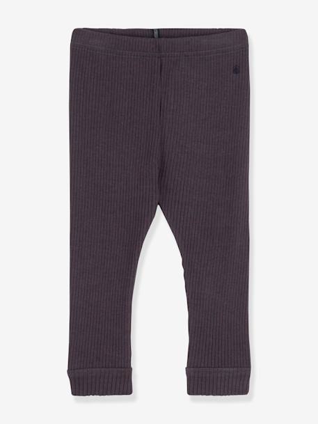 Ribgebreide legging van biologisch katoen PETIT BATEAU grijs - vertbaudet enfant 