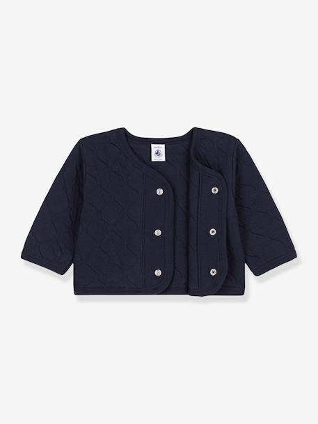 Babyvestje in gewatteerde tubing - PETIT BATEAU marineblauw - vertbaudet enfant 