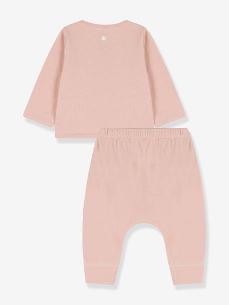 2-delige set in biologisch tubic PETIT BATEAU rozen - vertbaudet enfant 