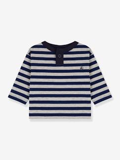 Baby-T-shirt, souspull-T-shirt-Katoenen baby-T-shirt met lange mouwen PETIT BATEAU