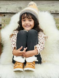 Meisje-Accessoires-Meisjesmuts, sjaal, handschoenen-Set muts + snood + handschoenen van jacquard voor meisjes