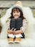 Set muts + snood + handschoenen van jacquard voor meisjes beige met print - vertbaudet enfant 