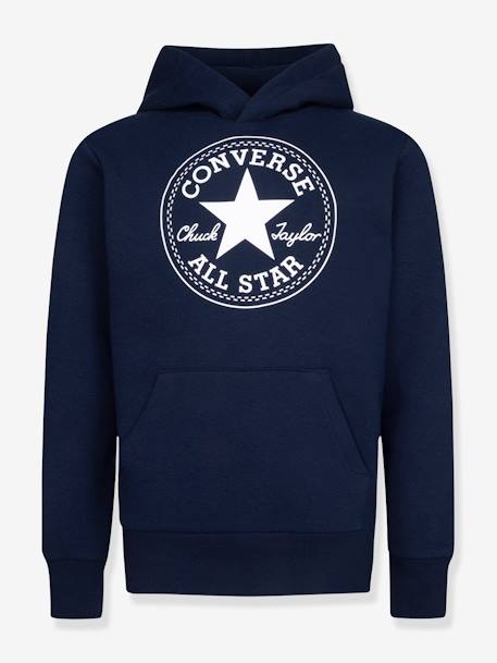 CONVERSE hoodie grijs+marineblauw+rood - vertbaudet enfant 