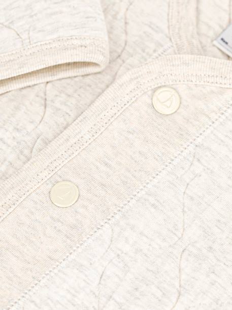 Babyvestje in gewatteerde tubing - PETIT BATEAU gemêleerd beige - vertbaudet enfant 