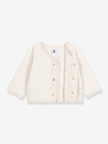 Babyvestje in gewatteerde tubing - PETIT BATEAU gemêleerd beige - vertbaudet enfant 