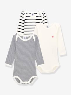 -Set van 3 rompers met lange mouwen PETIT BATEAU