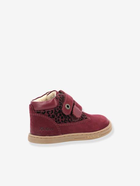 Halfhoge laarsjes voor jongens, Tackeasy KICKERS® bordeauxrood+kaki+marineblauw - vertbaudet enfant 