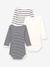 Set van 3 rompers met lange mouwen PETIT BATEAU veel wit+wit - vertbaudet enfant 