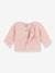 Cardigan baby geribbeld tricot van biologisch katoen PETIT BATEAU rozen - vertbaudet enfant 