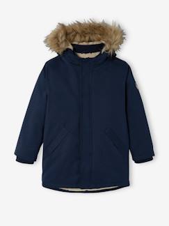 Jongens-Mantel, jas-Mantel, parka-Jongensparka met capuchon en gerecyclede polyester voering