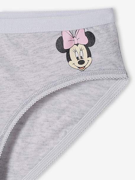 Pakket van 7 Disney® Minnie slipjes Roze, grijs gechineerd en wit - vertbaudet enfant 