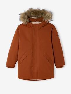 Jongens-Mantel, jas-Mantel, parka-Jongensparka met capuchon en gerecyclede polyester voering