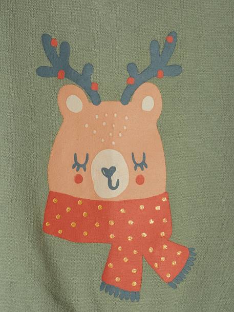 Kerstsweater baby saliegroen - vertbaudet enfant 