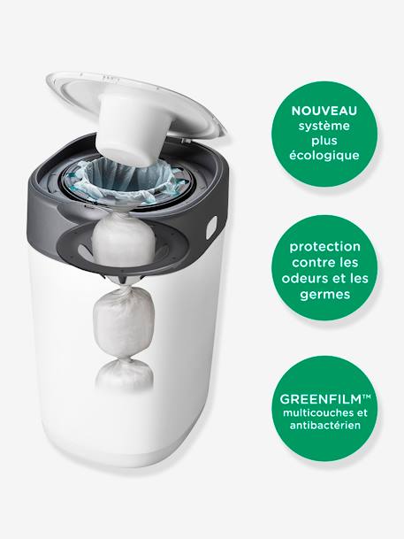 Luieremmer Tec et Twist & Click TOMMEE TIPPEE Sangenic WIT KATOEN - vertbaudet enfant 