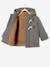 Dufflecoat voor baby met capuchon gechineerd grijs+inkt - vertbaudet enfant 