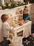 Kitchenette met FSC® houtgordijn framboos+meerkleurig - vertbaudet enfant 