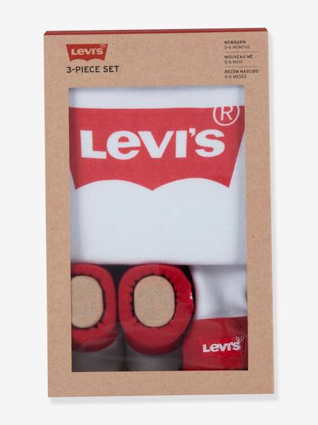 3-delige babyset Batwin van Levi's® wit - vertbaudet enfant 