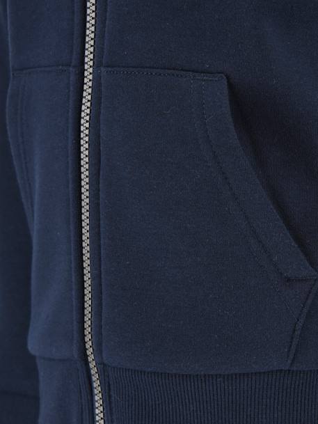 Zip-up sweater CONVERSE grijs+marineblauw - vertbaudet enfant 