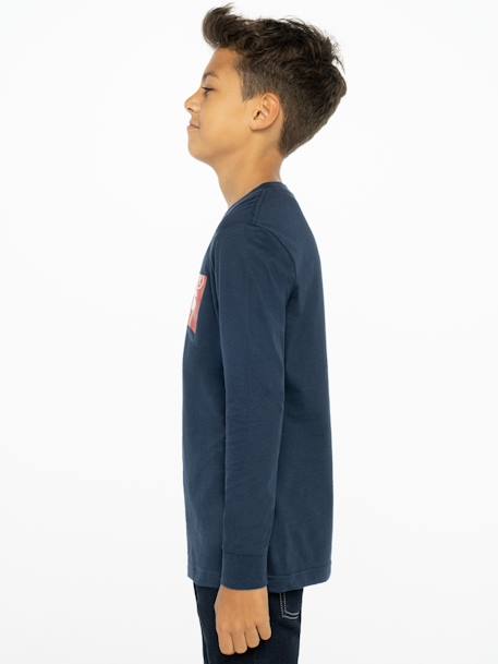 T-shirt Batwing Levi's¨ grijs+marineblauw - vertbaudet enfant 