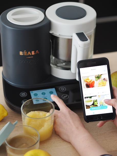 BEABA Babycook Smart aangesloten keukenmachine antracietgrijs/wit - vertbaudet enfant 