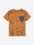 Jongensshirt met korte mouwen en grafisch ontwerp antraciet+gemêleerd wit+kaneel+korstmos+pecannoot+terracotta - vertbaudet enfant 