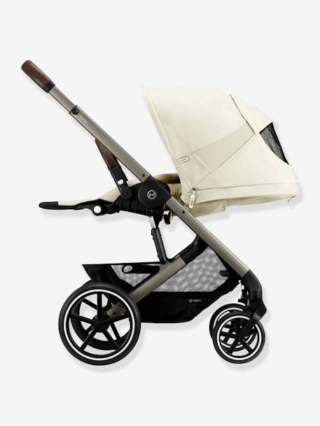 Omkeerbare kinderwagen CYBEX Gold Balios S Lux 2023 beige+blauw+donkerblauw+grijs+zwart - vertbaudet enfant 