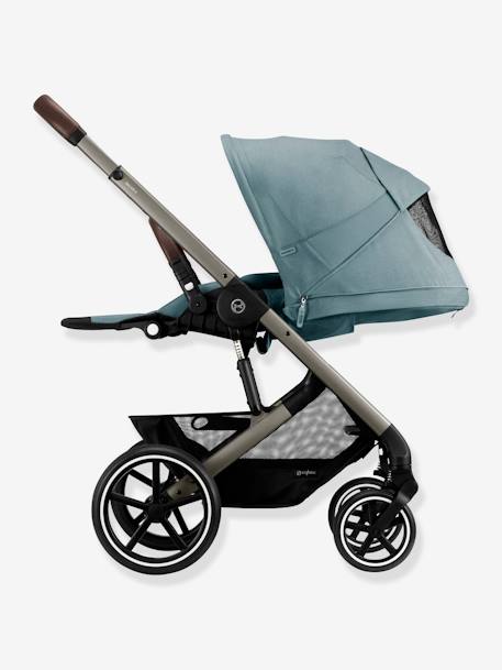 Omkeerbare kinderwagen CYBEX Gold Balios S Lux 2023 beige+blauw+donkerblauw+grijs+zwart - vertbaudet enfant 