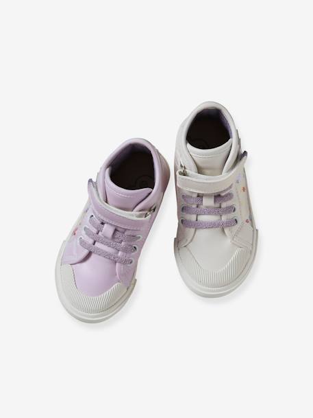 Hoge sneakers voor meisjes, kleutercollectie lila - vertbaudet enfant 